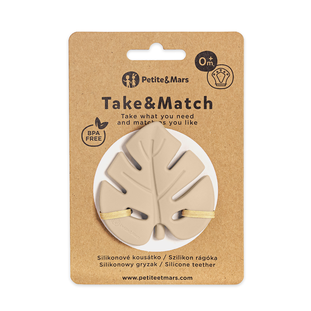 PETITE&MARS Silikoninis kramtukas TAKE&MATCH Desert Sand 0+ - Image 2