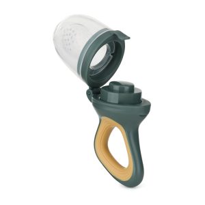 PETITE&MARS Silikoninis vaisinis kramtukas kūdikiams Fruzi Green Ocher 6 m+