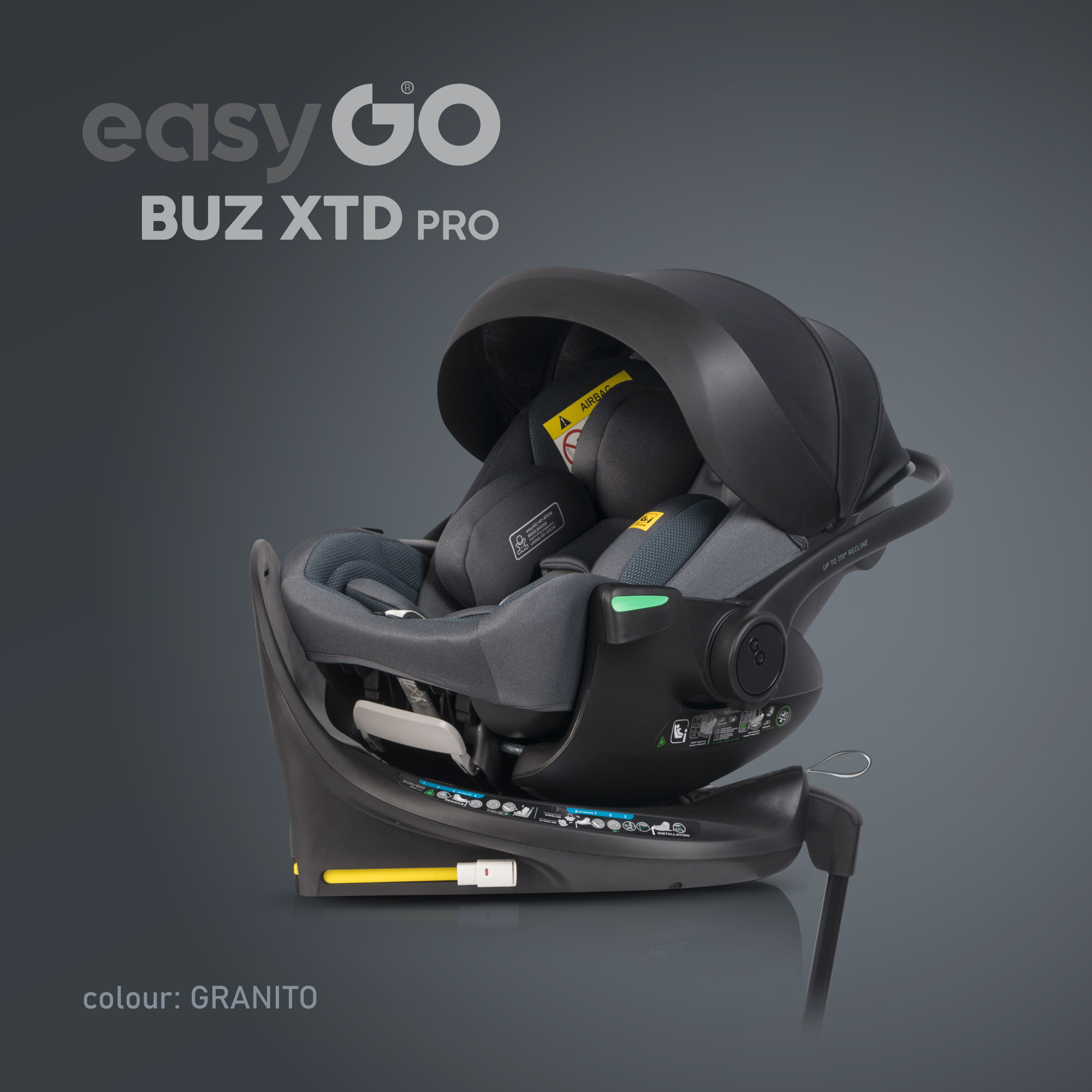 EASY GO BUZ XTD PRO GRANITO autokėdutė - Image 4