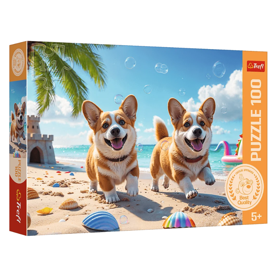 TREFL Dėlionė 100 Corgi - šuo