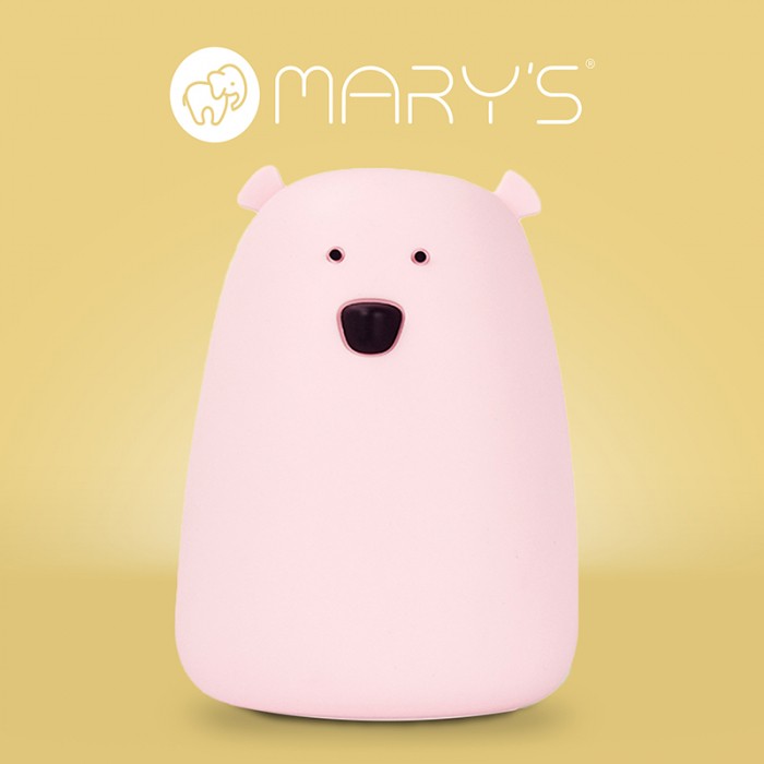MARY'S Meškiuko LED lempa didelė rožinė RGB+WW+RC su nuotolinio valdymo pulteliu - Image 2