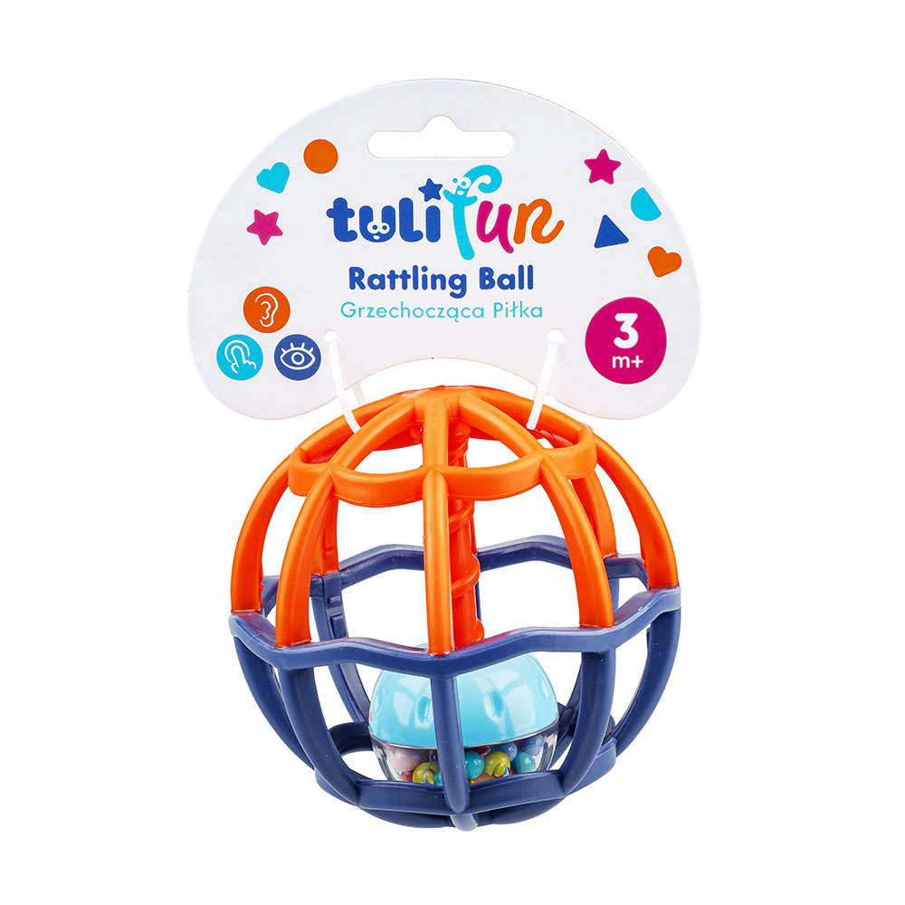 TULI FUN Barškučio kamuoliukas, 3 spalvų derinys - Image 3