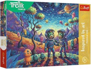 TREFL Dėlionė 100 Kosminių fantazijų / Treflik šeima