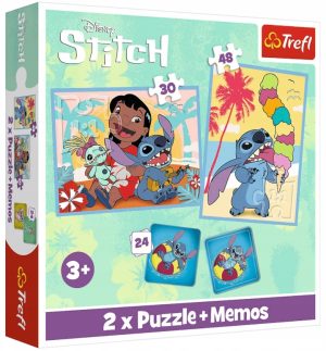TREFL galvosūkis 2in1 + ATMINTAI Laimingos dienos Lilo & Stitch