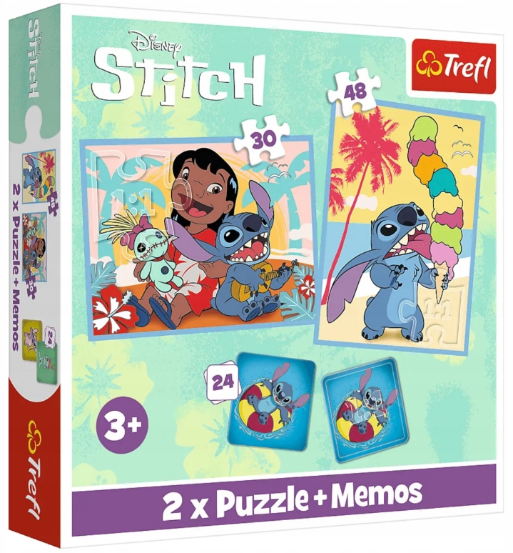 TREFL galvosūkis 2in1 + ATMINTAI Laimingos dienos Lilo & Stitch