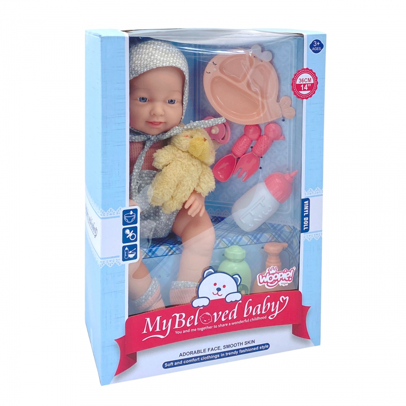 WOOPIE ROYAL lėlė kūdikiui 36 cm drabužėlyje su meškiuku - Image 3