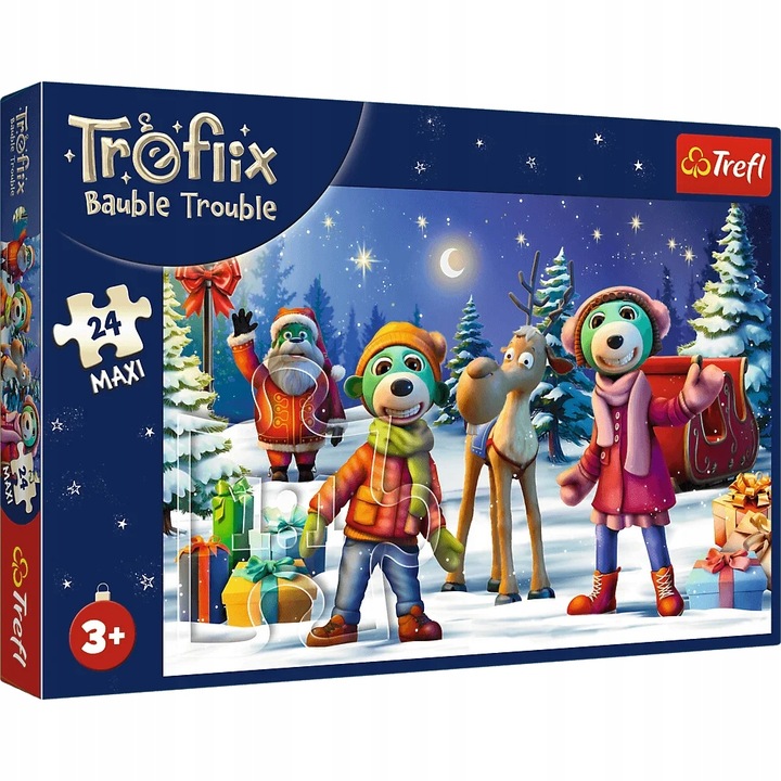 TREFL Dėlionė 24 MAXI Trefliki stato sniego senį