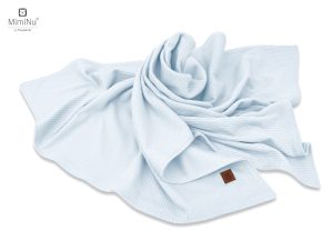 KIECZMERSKI Antklodė 75x100 cm MIMINU SOFT interlock medvilnė 100% mėlyna