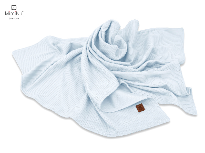 KIECZMERSKI Antklodė 75x100 cm MIMINU SOFT interlock medvilnė 100% mėlyna