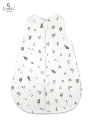 KIECZMERSKI AVI MUSLIN vasarinis miegmaišis, 100% medvilnė, 3-12m, 0,5-1 TOG kreminė