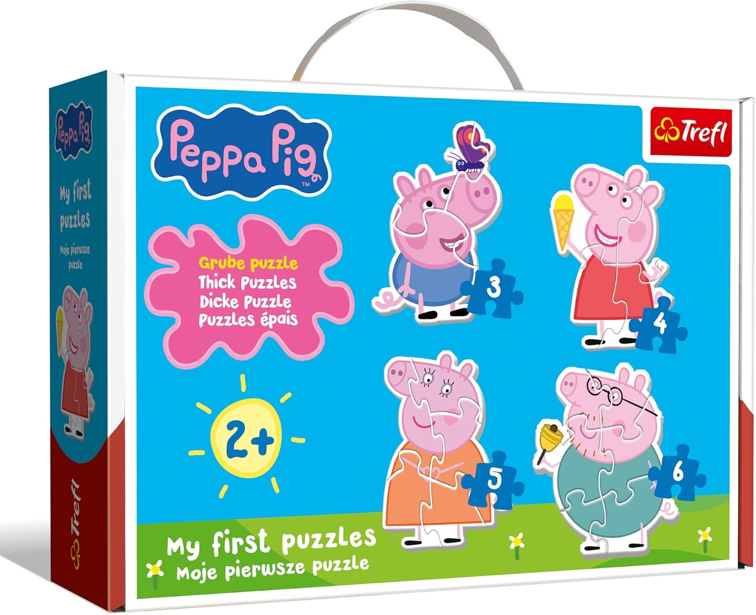 TREFL Baby Classic galvosūkis Maža kiaulė tarp draugų / Peppa Pig