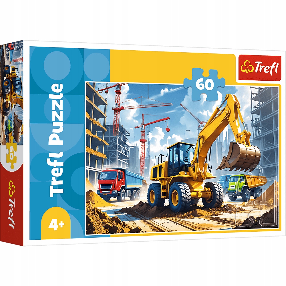 TREFL Puzzle 60 Ekskavatorius ir krautuvas