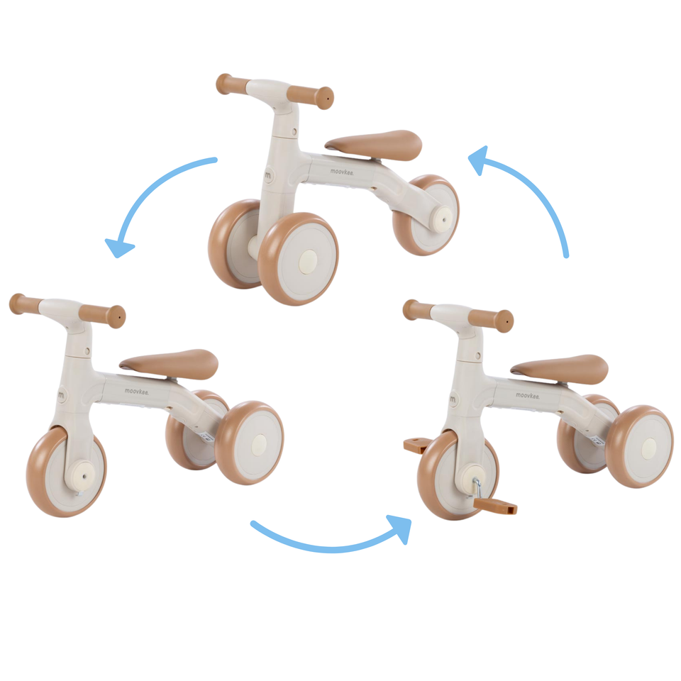 MOOVKEE TODI Balance triratukas su pedalais 3in1 dangaus mėlynas - Image 3