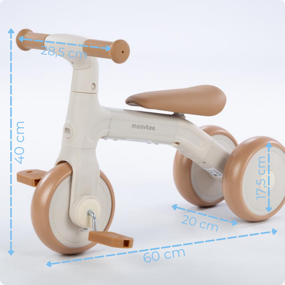 MOOVKEE TODI Balance triratukas su pedalais 3in1 dangaus mėlynas - Image 4