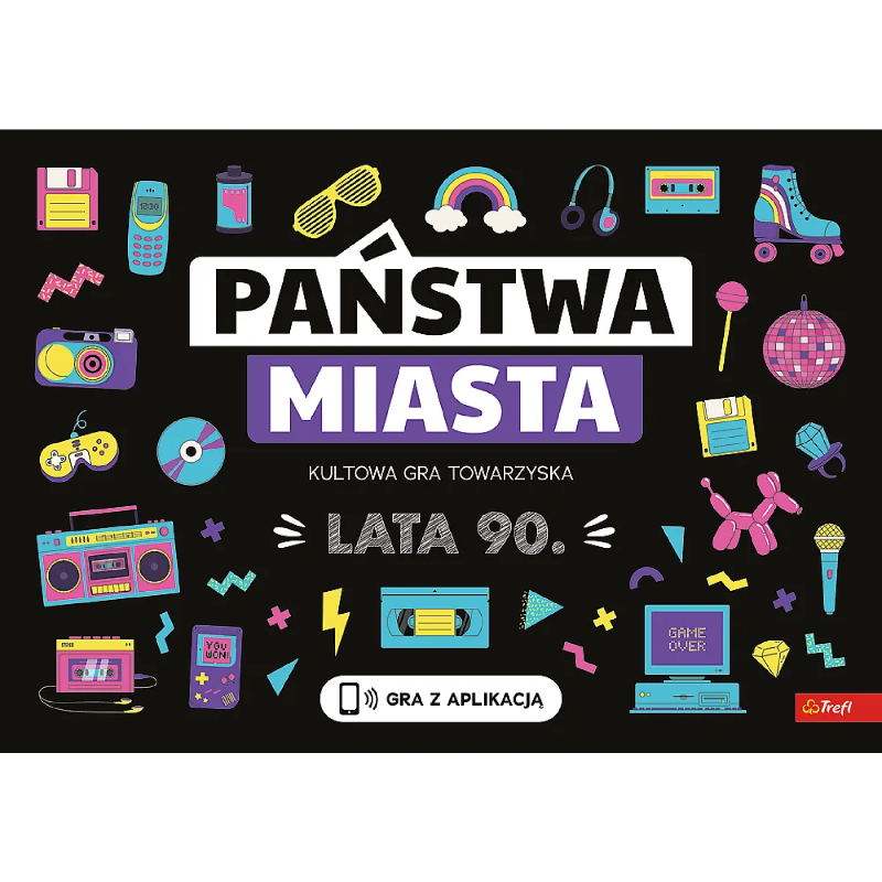TREFL miesto ir valstijos vakarėlių žaidimas. 90-ieji