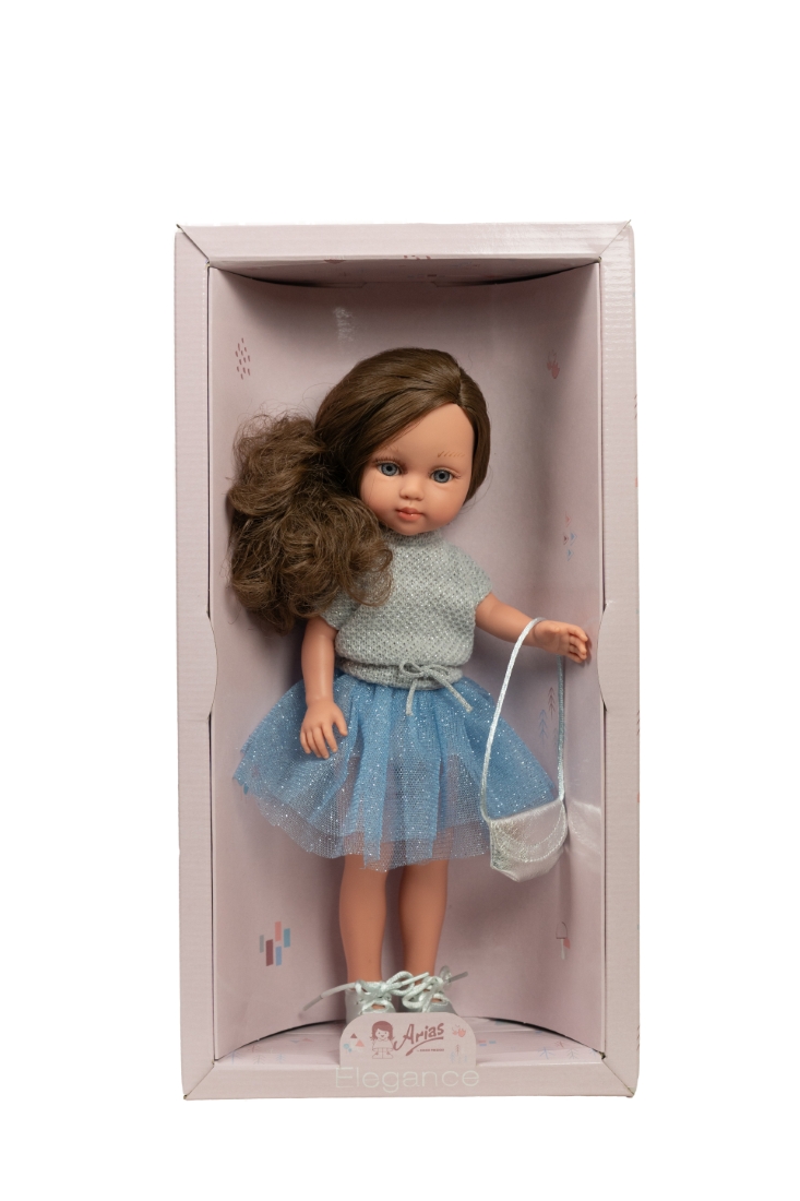 Arias lėlė mergaitė Carlota mėlynu sijonėliu, 36 cm - Image 4
