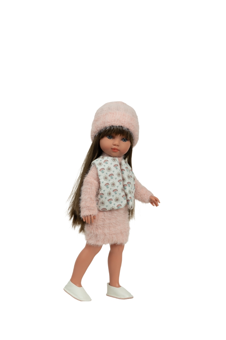 Arias lėlė mergaitė Carlota pūkuota suknele, 36 cm - Image 2
