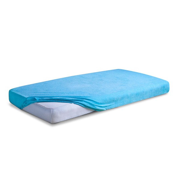 MATEX PREMIUM FROTTE lakštas su elastine juostele 60x120 turkis