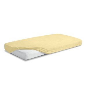 MATEX PREMIUM FROTTE lakštas su elastine juostele 60x120 geltona
