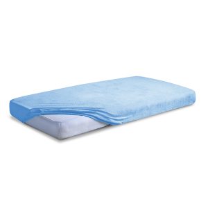 MATEX PREMIUM FROTTE lakštas su elastine juostele 60x120 mėlyna