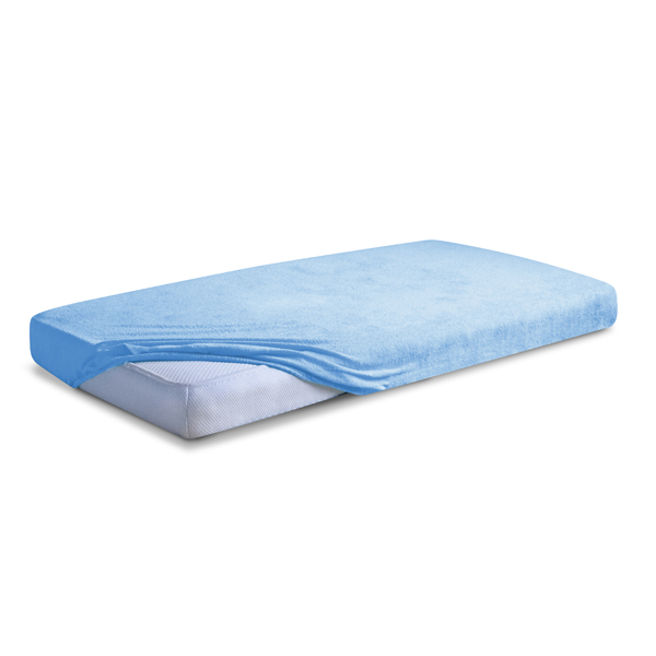 MATEX PREMIUM FROTTE lakštas su elastine juostele 60x120 mėlyna