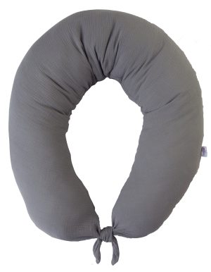 MATEX MOON MUSLIN pozicionavimo pagalvė 260 cmc. pilka