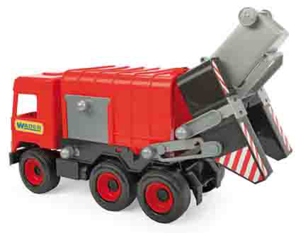 WADER Middle Truck - Raudonas šiukšliavežis dėžėje