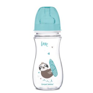 CANPOL EasyStart Exotic platus buteliukas nuo pilvo dieglių 300 ml mėlynas