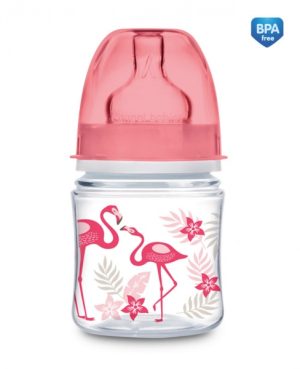 CANPOL platus buteliukas nuo pilvo dieglių 120 ml PP EasyStart Jungle /koralas