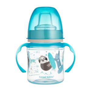 CANPOL EasyStart treniruočių puodelis 120ml - Saldi smagi mėlyna