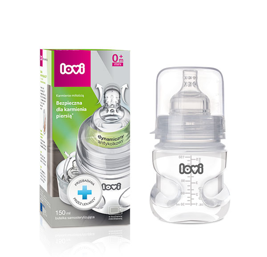 LOVI Savaime sterilizuojantis buteliukas 150ml