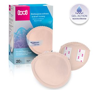 LOVI Discreet Elegance žindymo įklotai 20 vnt, smėlio spalvos