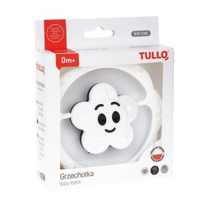 TULLO Juodai baltas gėlių barškutis