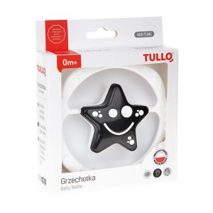 TULLO Juodai baltas žvaigždinis barškutis