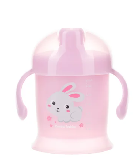 CANPOL Sippy puodelis 200ml Bunny & company rožinis