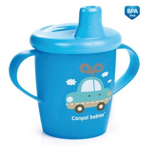 CANPOL Anywayup puodukas 250 ml Žaislai mėlyni