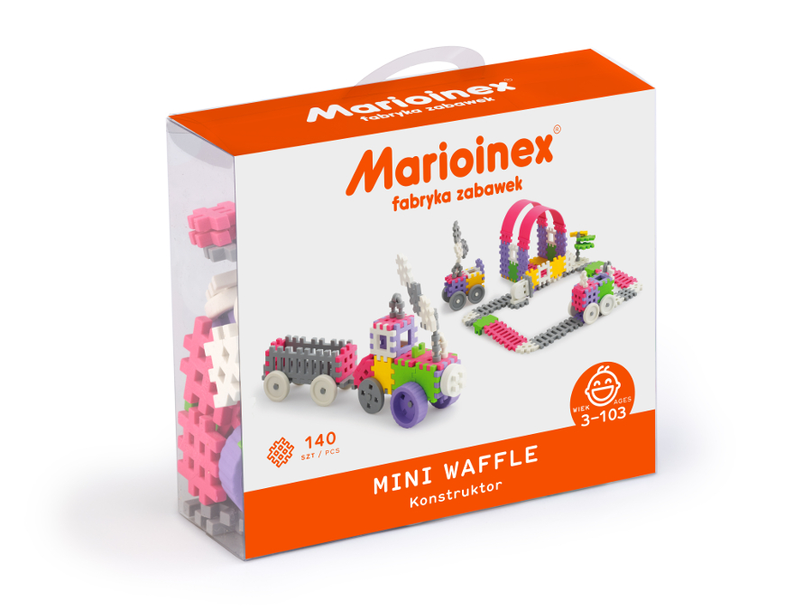 MARIOINEX Vaflinės mini kaladėlės 140 vnt. Konstruktorius (mergina) - Image 2