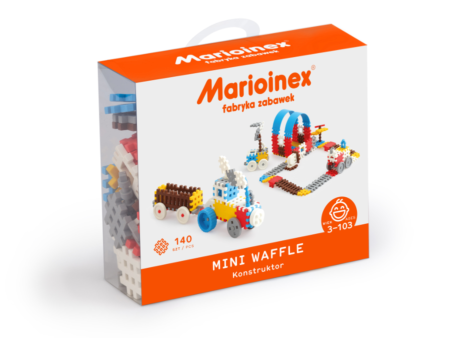 MARIOINEX Vaflinės mini kaladėlės 140 vnt. Konstruktorius (berniukas)
