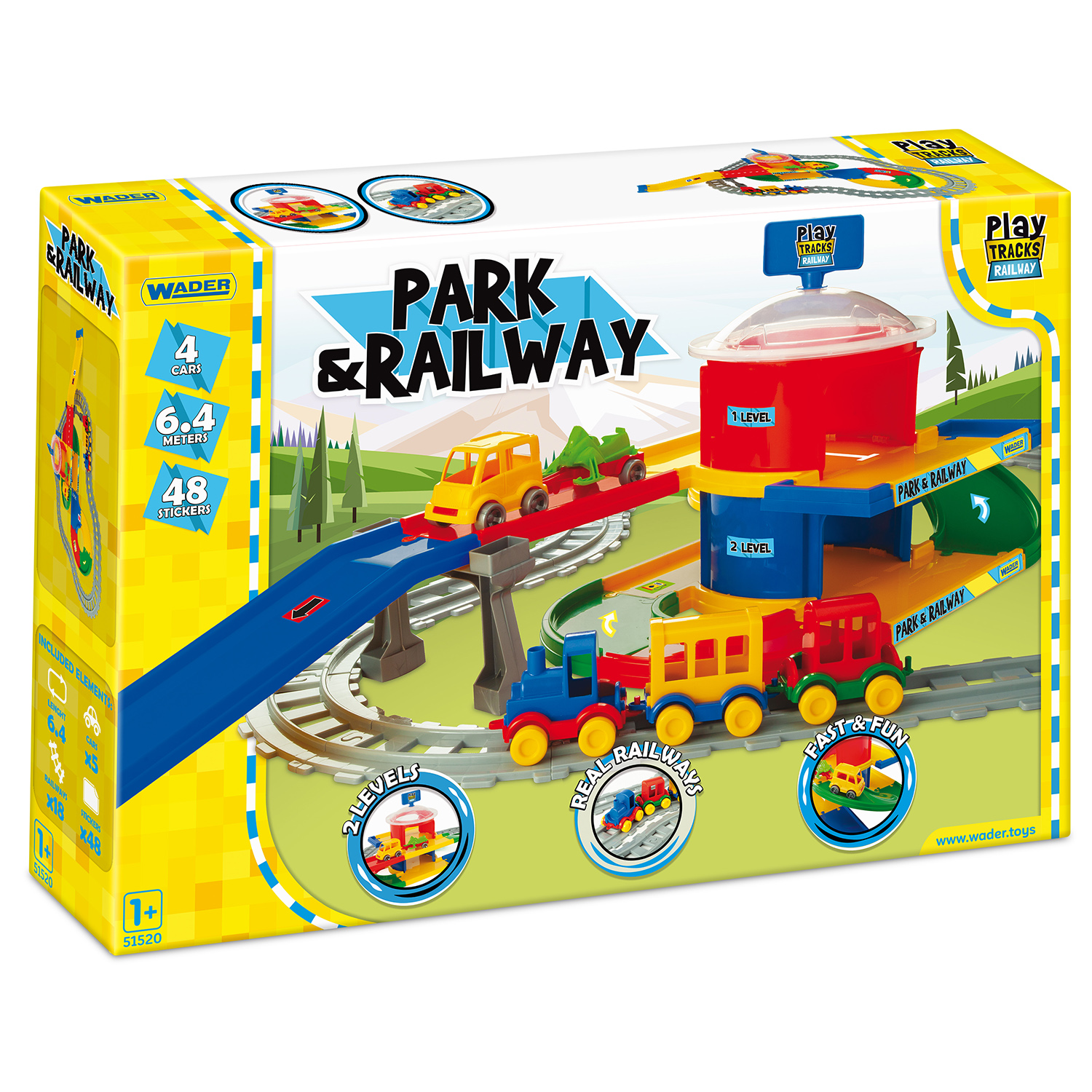 WADER Play Trucks Railway geležinkelio stotis