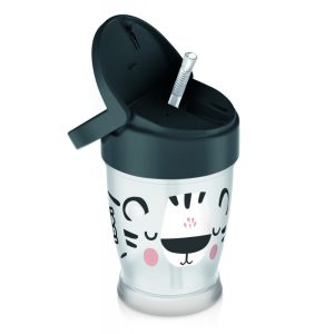 LOVI Mano puodelis su šiaudeliais Junior 250 ml Druska ir pipirai*