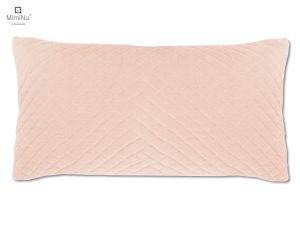 KIECZMERSKI Pagalvė su pagalvės užvalkalu VELVET dygsniuota 40x40/30x60 mėlyna, lašišos
