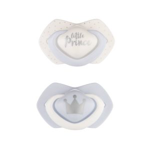 CANPOL Silikoninis simetriškas čiulptukas 0-6 m Royal Baby blue
