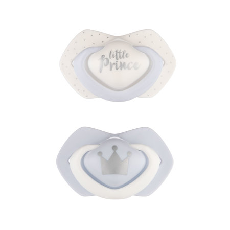 CANPOL Silikoninis simetriškas čiulptukas 0-6 m Royal Baby blue