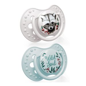 LOVI Dinaminis silikoninis čiulptukas 3-6m 2 vnt Wild Soul Boy