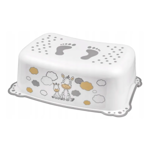 MALTEX Footstool 2K Zebra balta/pilka