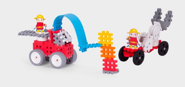 MARIOINEX Vafliniai mini kaladėlės Fireman small (lizdinė) - Image 2