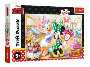 TREFL Dėlionė 100 vienetų Minnie grožio salone