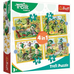 TREFL dėlionė keturi viename. Treflikai linksminasi kartu