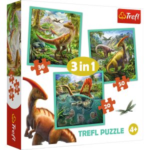 TREFL galvosūkis 3 viename Nepaprastas dinozaurų pasaulis