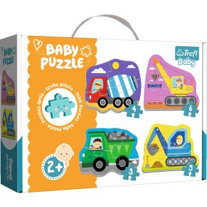 TREFL Puzzle Baby Classic Vehicles statybvietėje